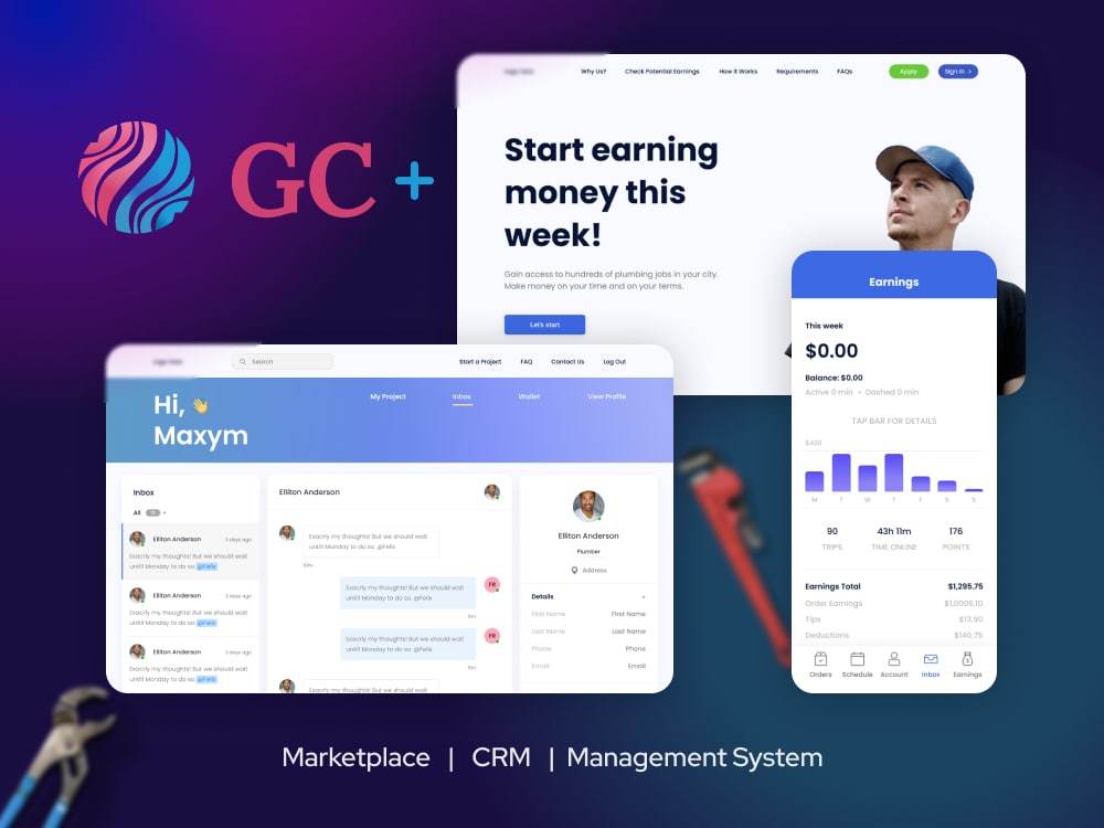 SaaS CRM Platform screenshot